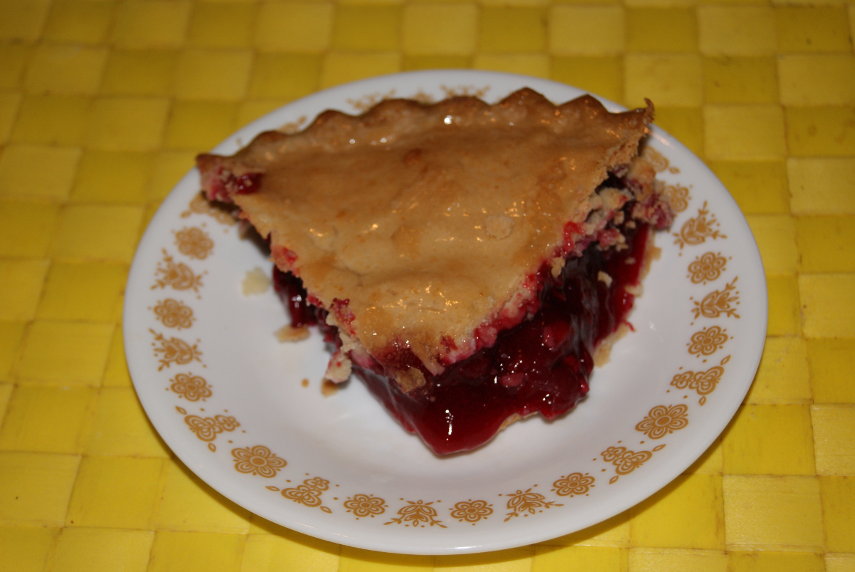 My Cherry Pie Piece with red delicious juice